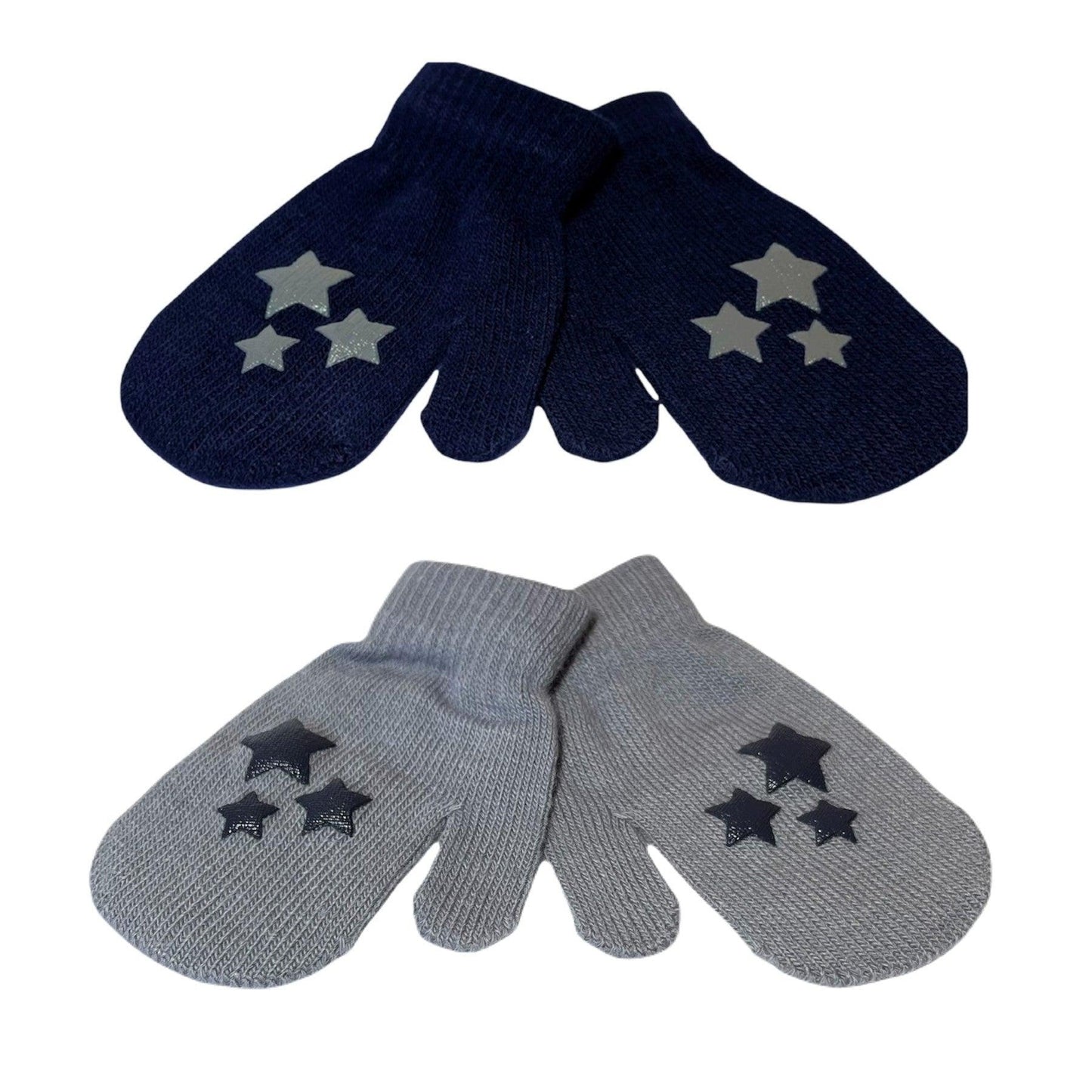 Kids stripe mittens 2 Pairs