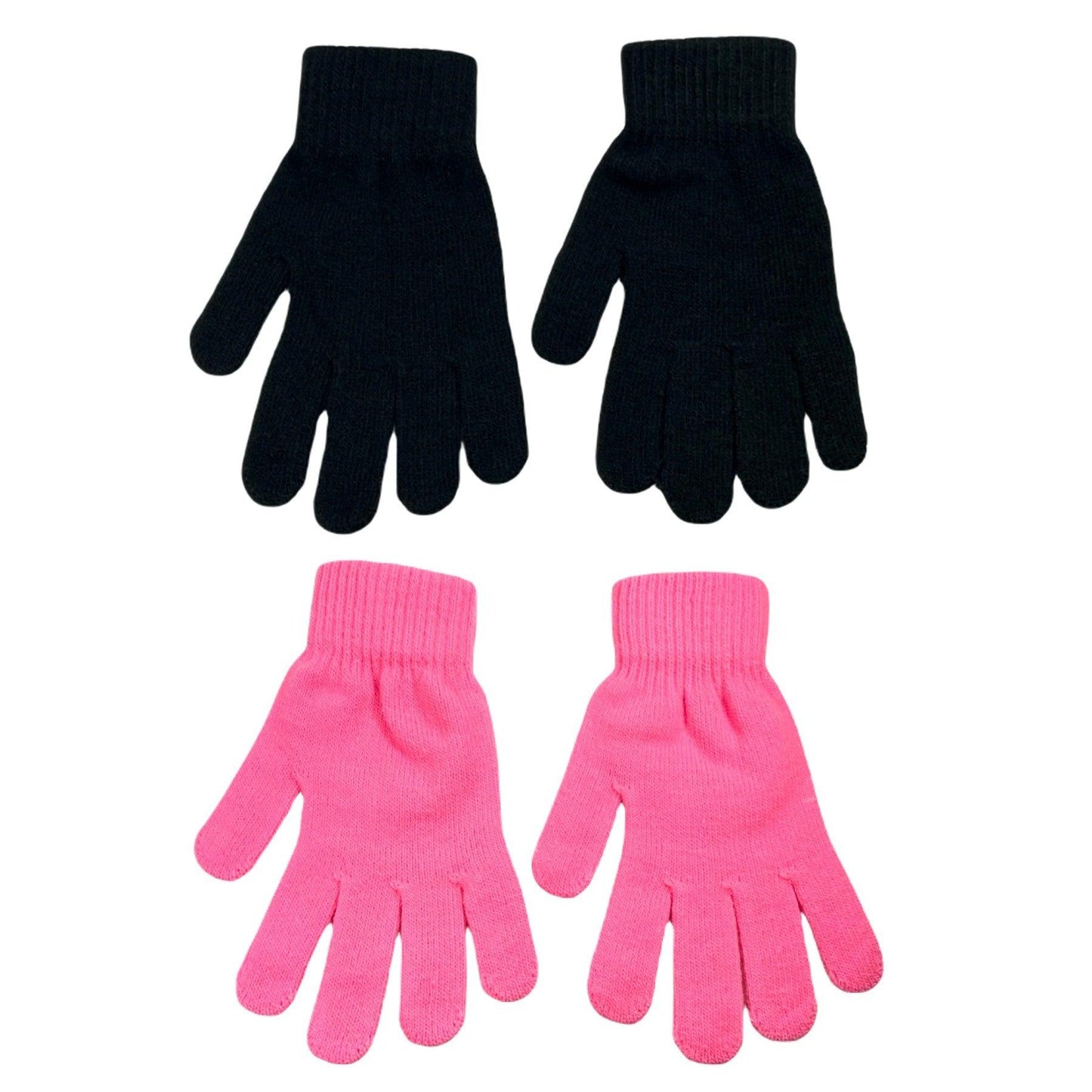 Boys girls gloves 2 pairs age 8 - 12