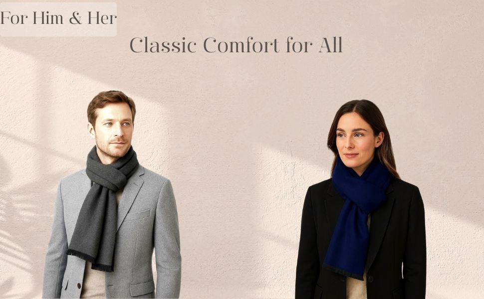 Winter Scarf for Men & Women Soft Winter Neckwear