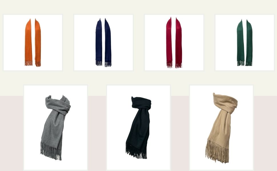 Large Winter Scarf – Unisex Scarves for Women & Men