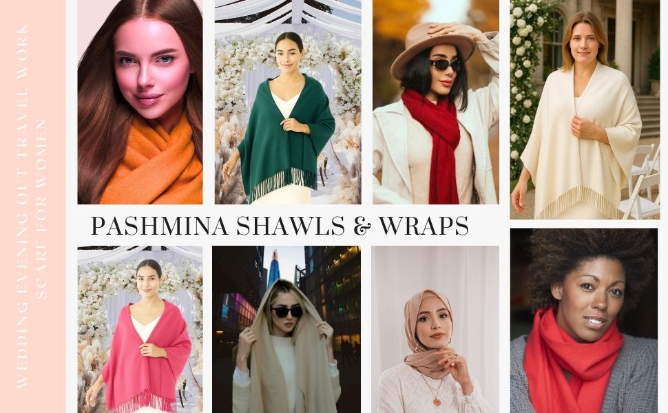 Pashmina Shawls and Wraps Winter Scarves Large Shawl for Women