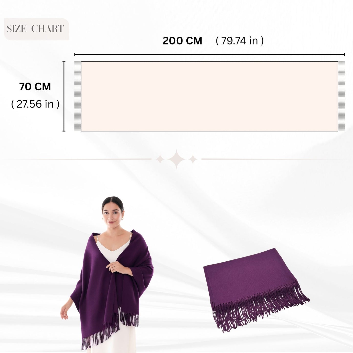 Pashmina Shawls and Wraps Winter Scarves Large Shawl for Women