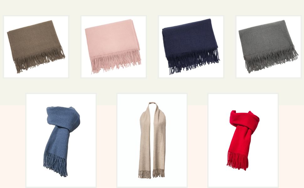 Winter Scarves for Women & Men Thick Pashmina scarves
