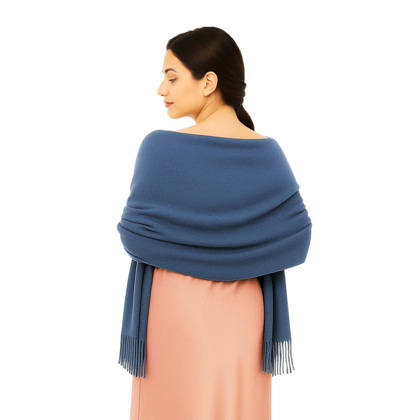 Cashmere feel Scarves Plain Scarf for Women & Men Thick Pashmina Shawl
