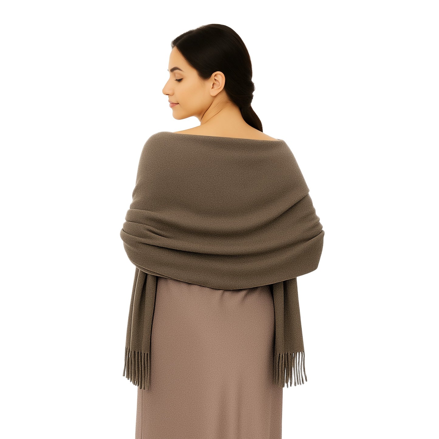 Cashmere feel Scarves Plain Scarf for Women & Men Thick Pashmina Shawl