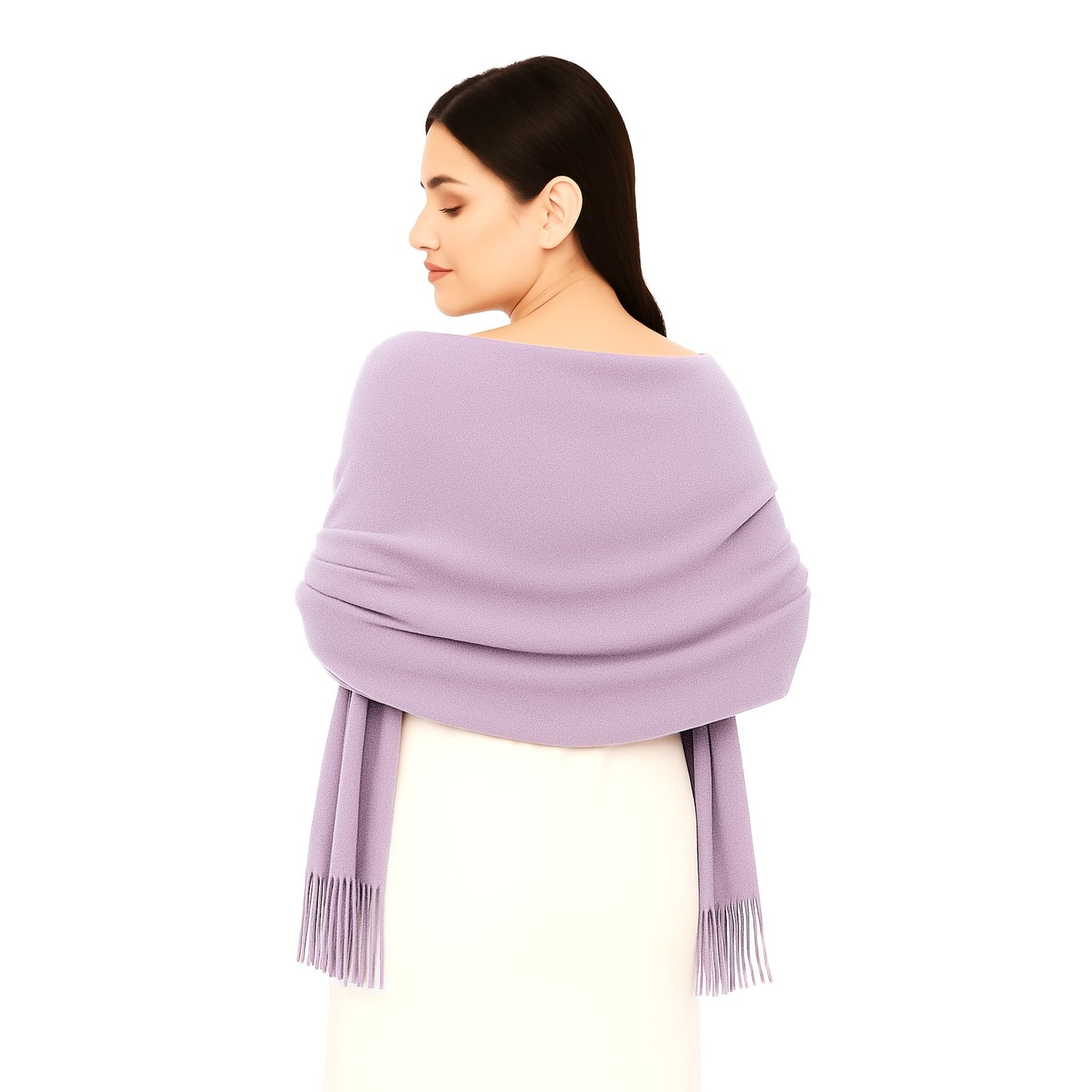 Cashmere feel Scarves Plain Scarf for Women & Men Thick Pashmina Shawl