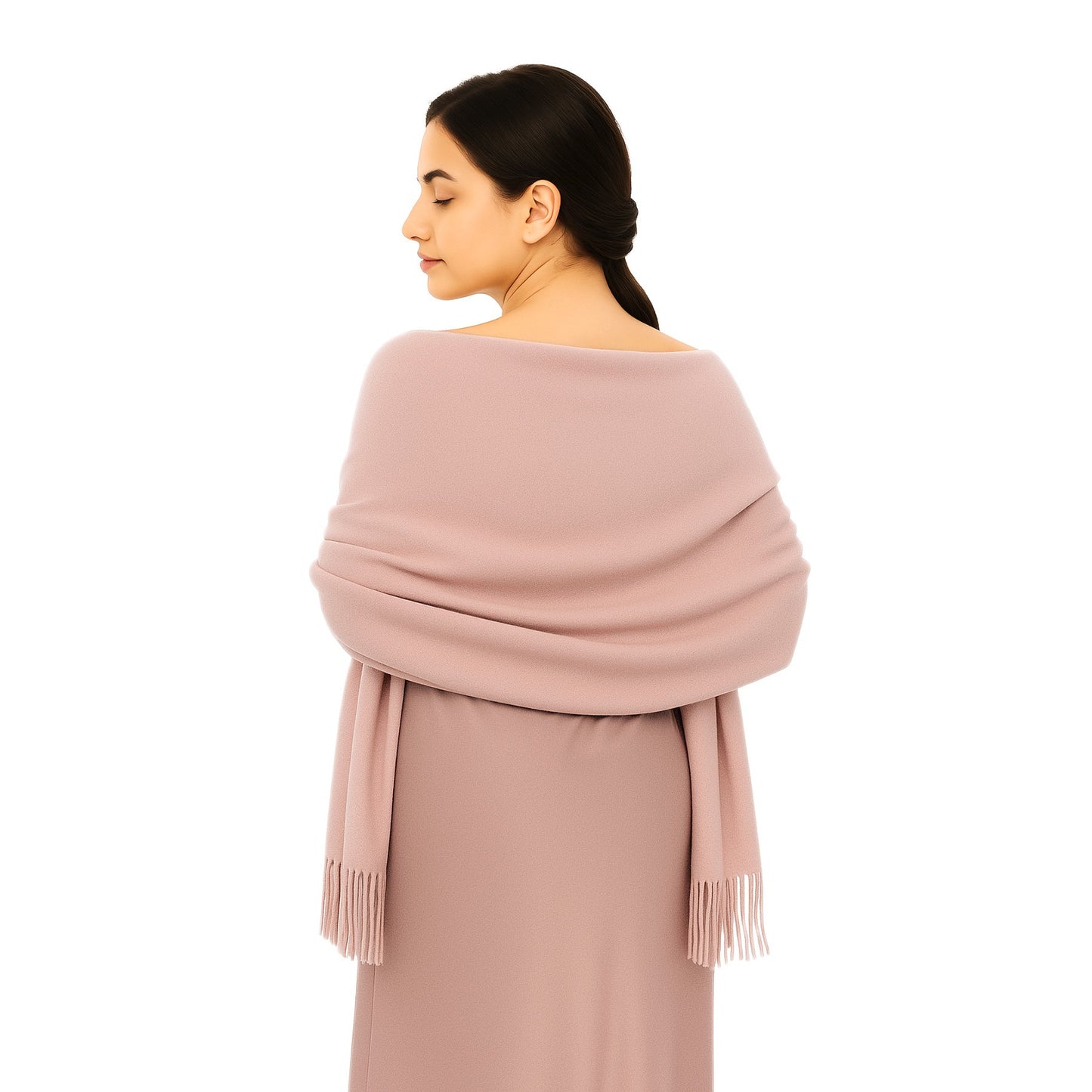 Cashmere feel Scarves Plain Scarf for Women & Men Thick Pashmina Shawl