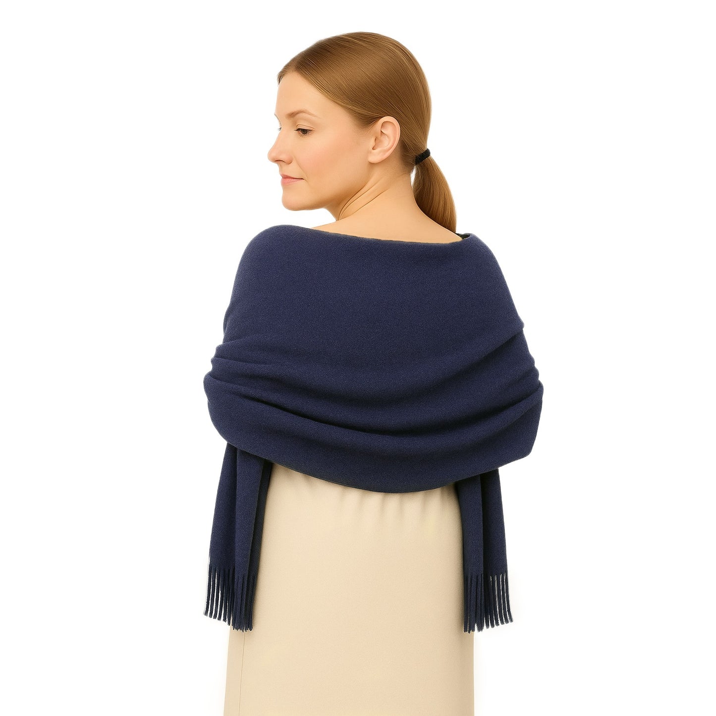 Cashmere feel Scarves Plain Scarf for Women & Men Thick Pashmina Shawl