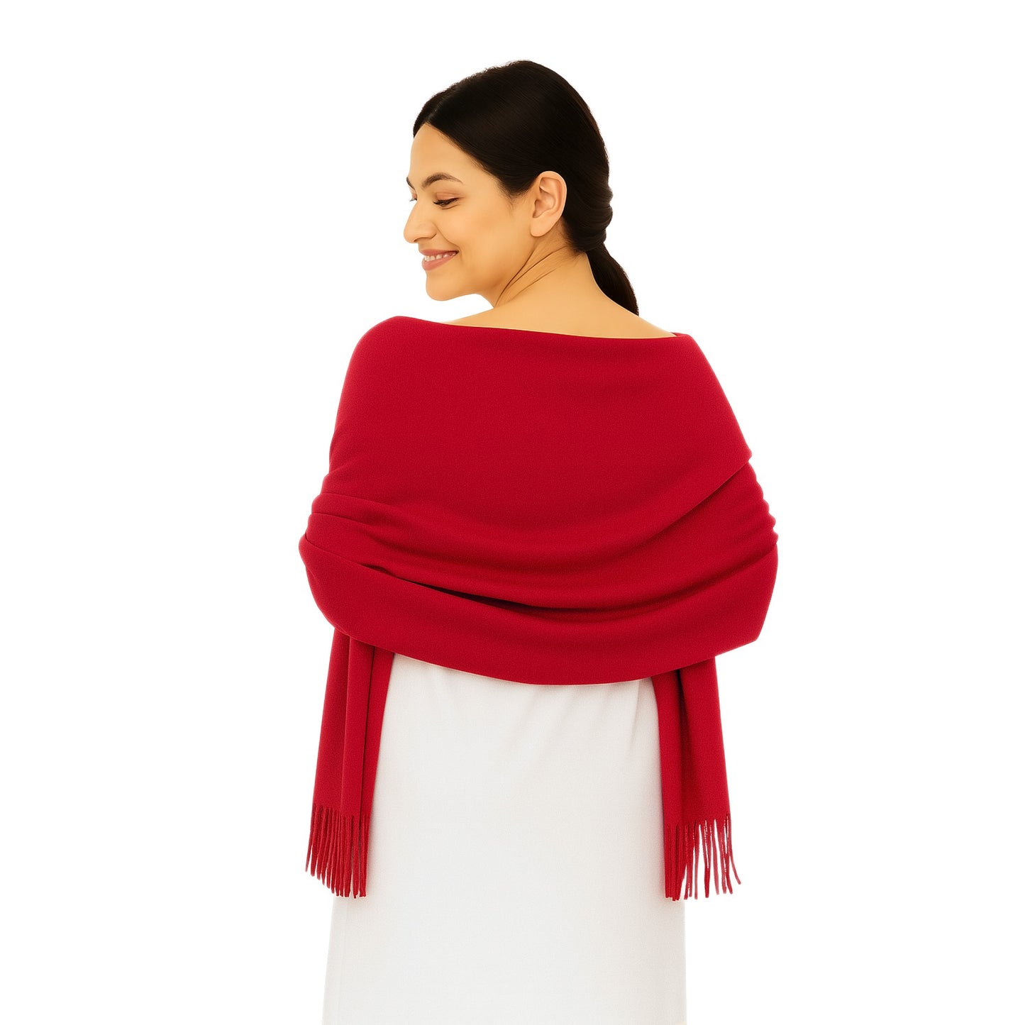 Cashmere feel Scarves Plain Scarf for Women & Men Thick Pashmina Shawl