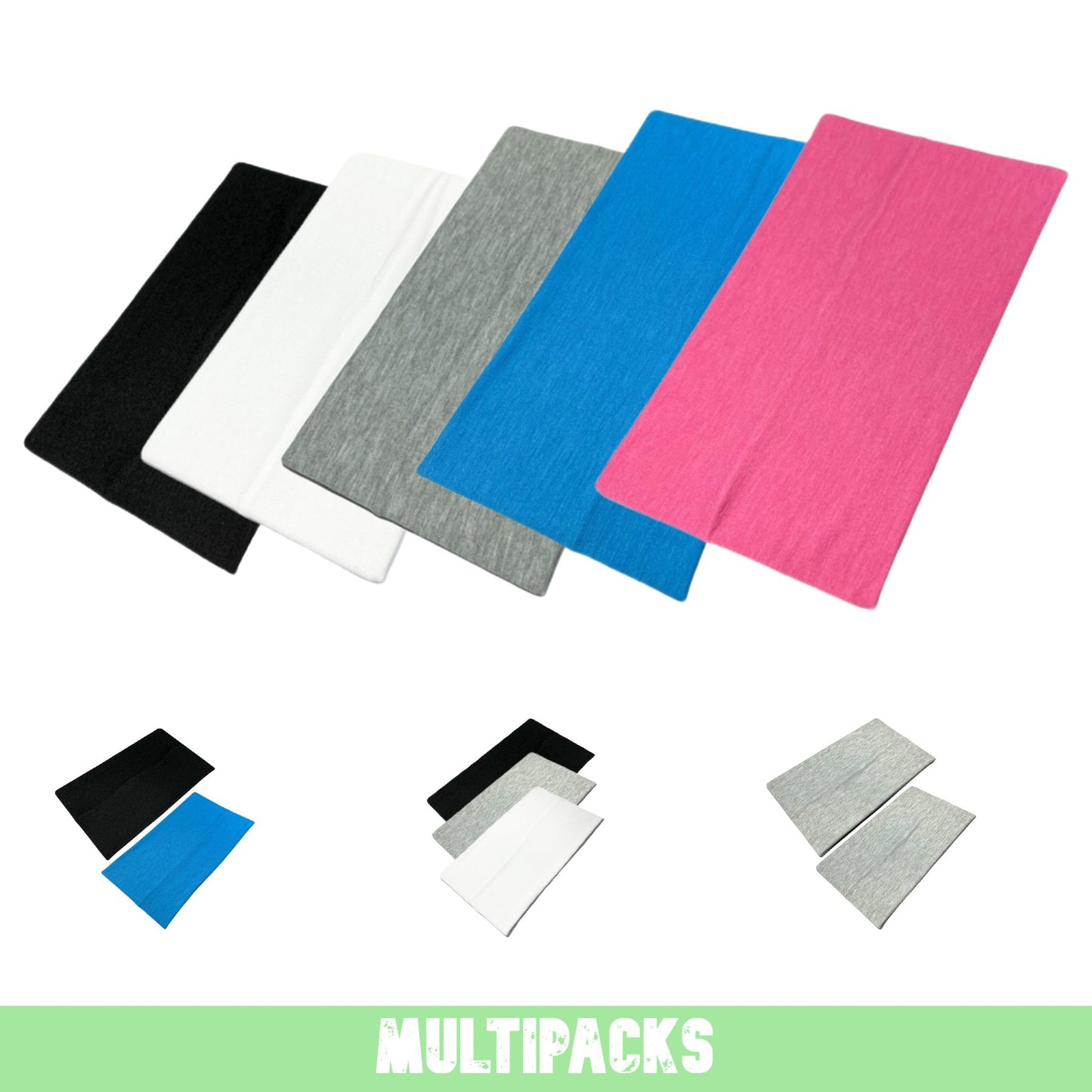 Extra wide headbands 13cm wide 2 Pack