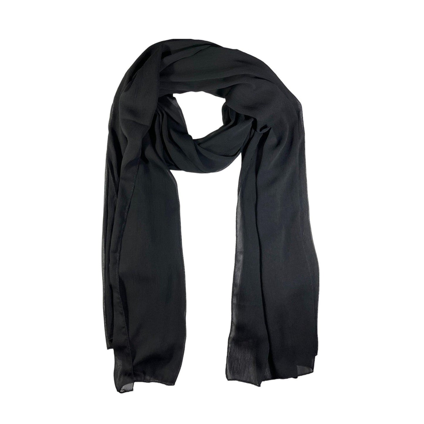 Crepe chiffon scarf 180 x 70 cm by WESTEND CHOICE Scarves & Shawls all scarves, chiffon scarves, crepe chiffon scarves, women