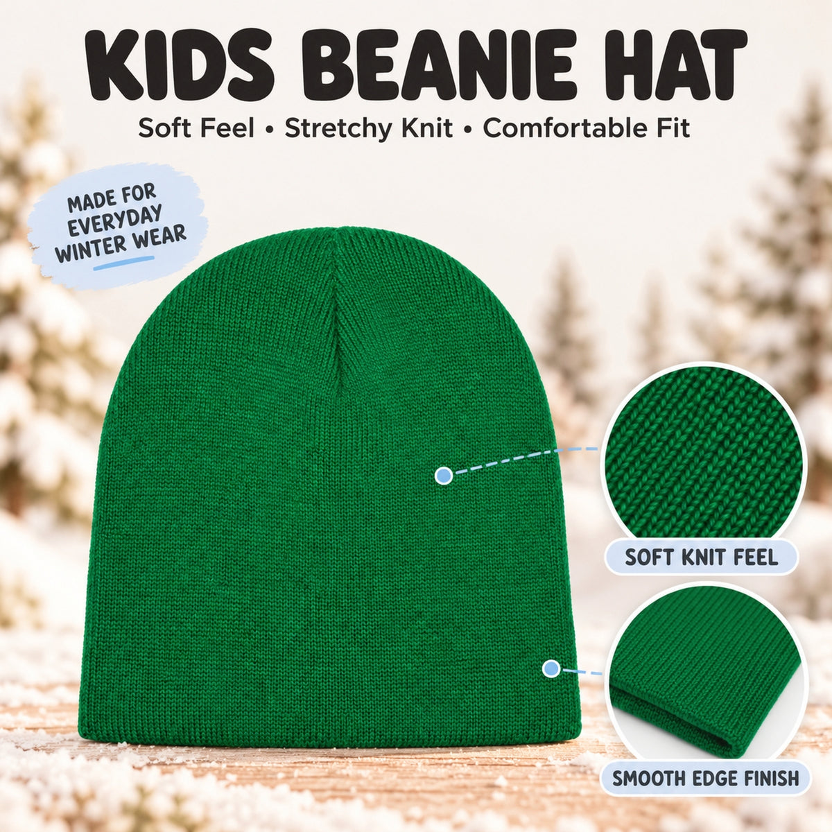 Kids beanie hats 2 pack