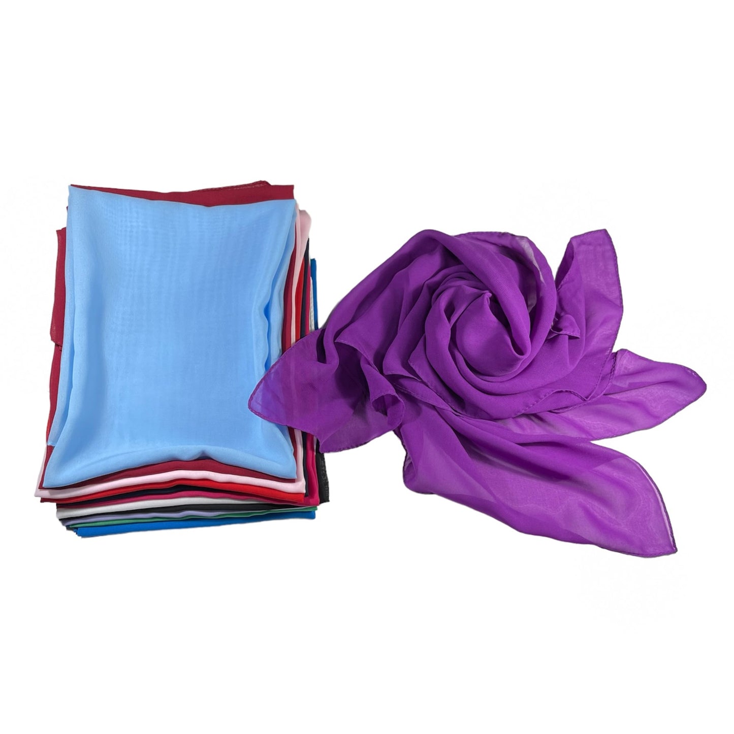 square chiffon scarf 65 x 65 cm