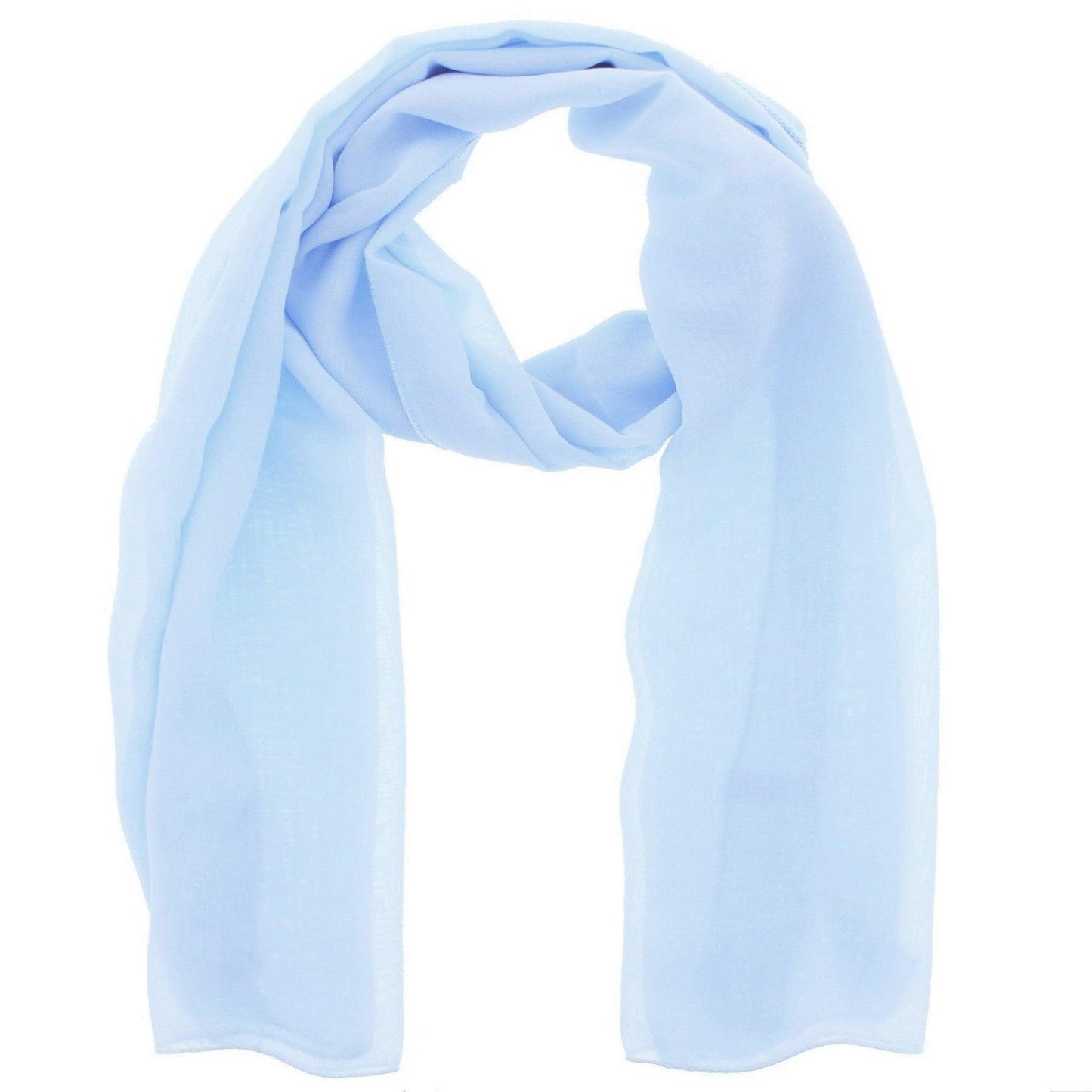 Chiffon scarf 180 x 70 cm by WESTEND CHOICE Scarves & Shawls all scarves, chiffon scarves, plain chiffon scarves, women