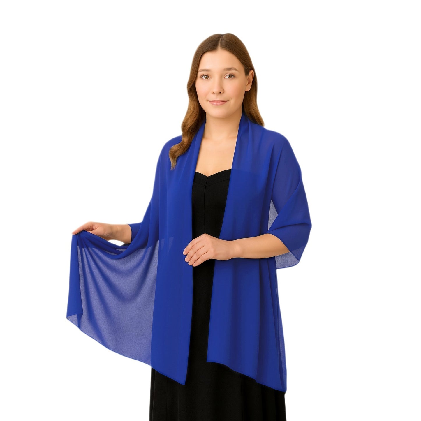 Chiffon shawl for women 185x70cm