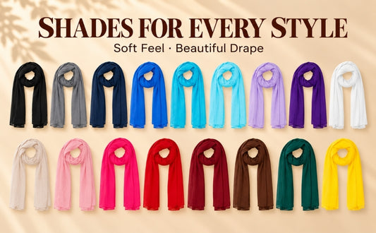 Crepe chiffon scarf 150 x47 cm