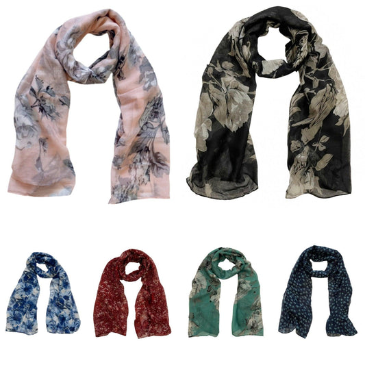 Printed scarves 180 x 70 cm