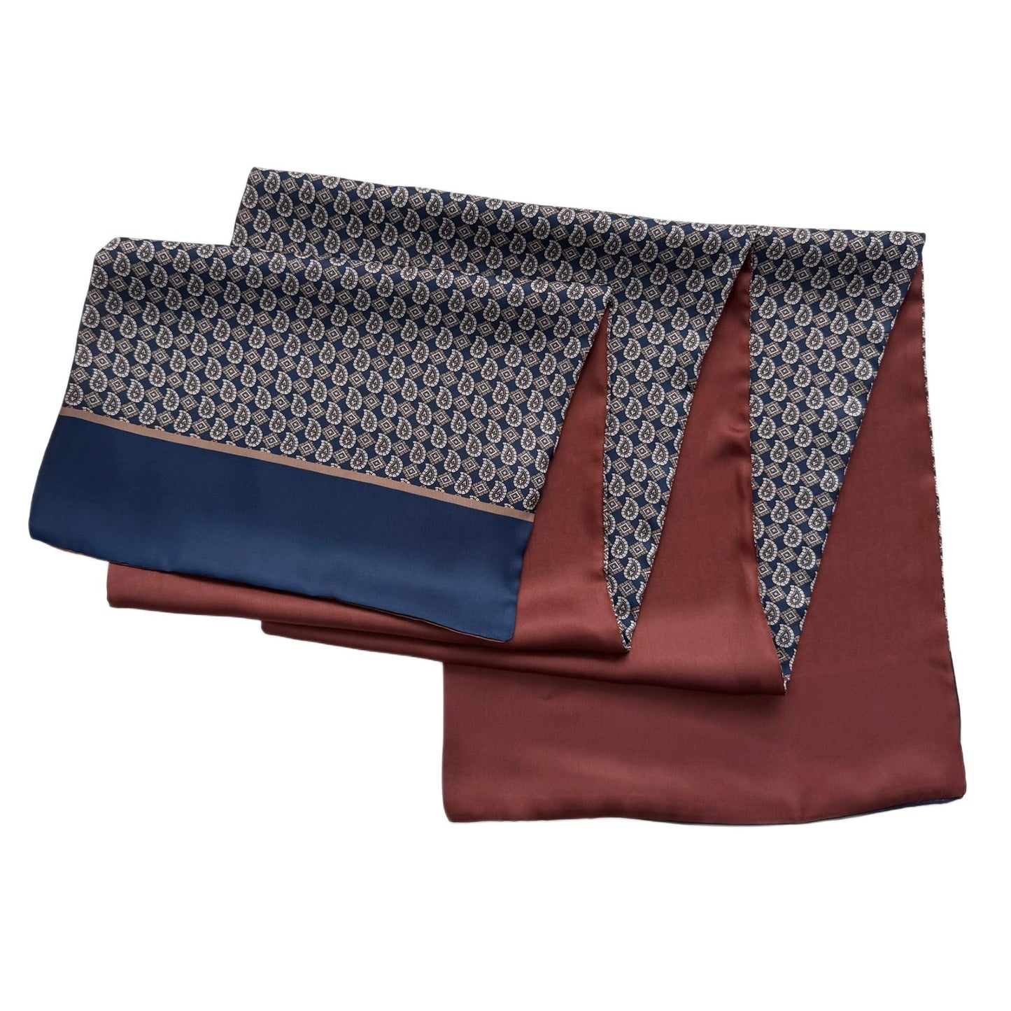 Mens Satin Silk Scarf Charmeuse Style