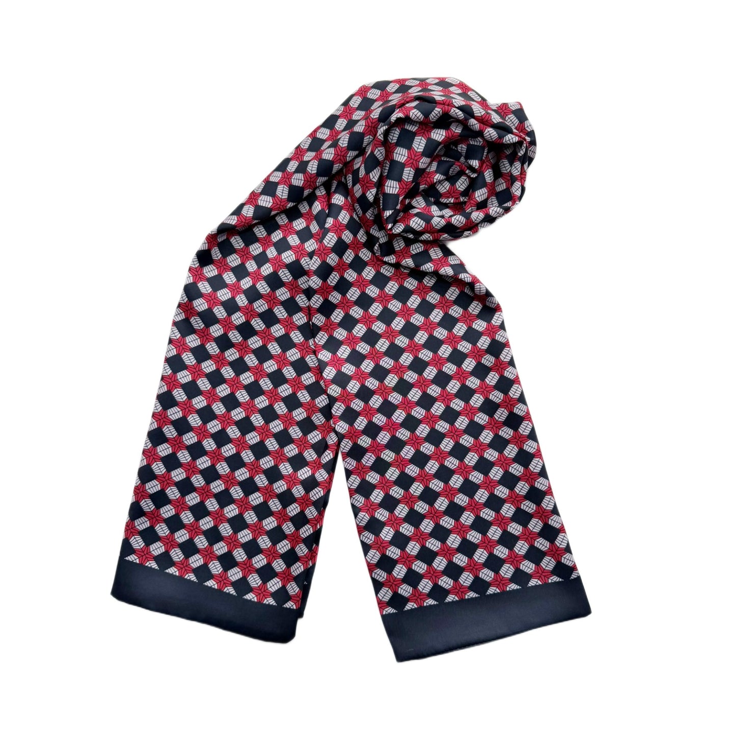 Mens Satin Silk Scarf Charmeuse Style
