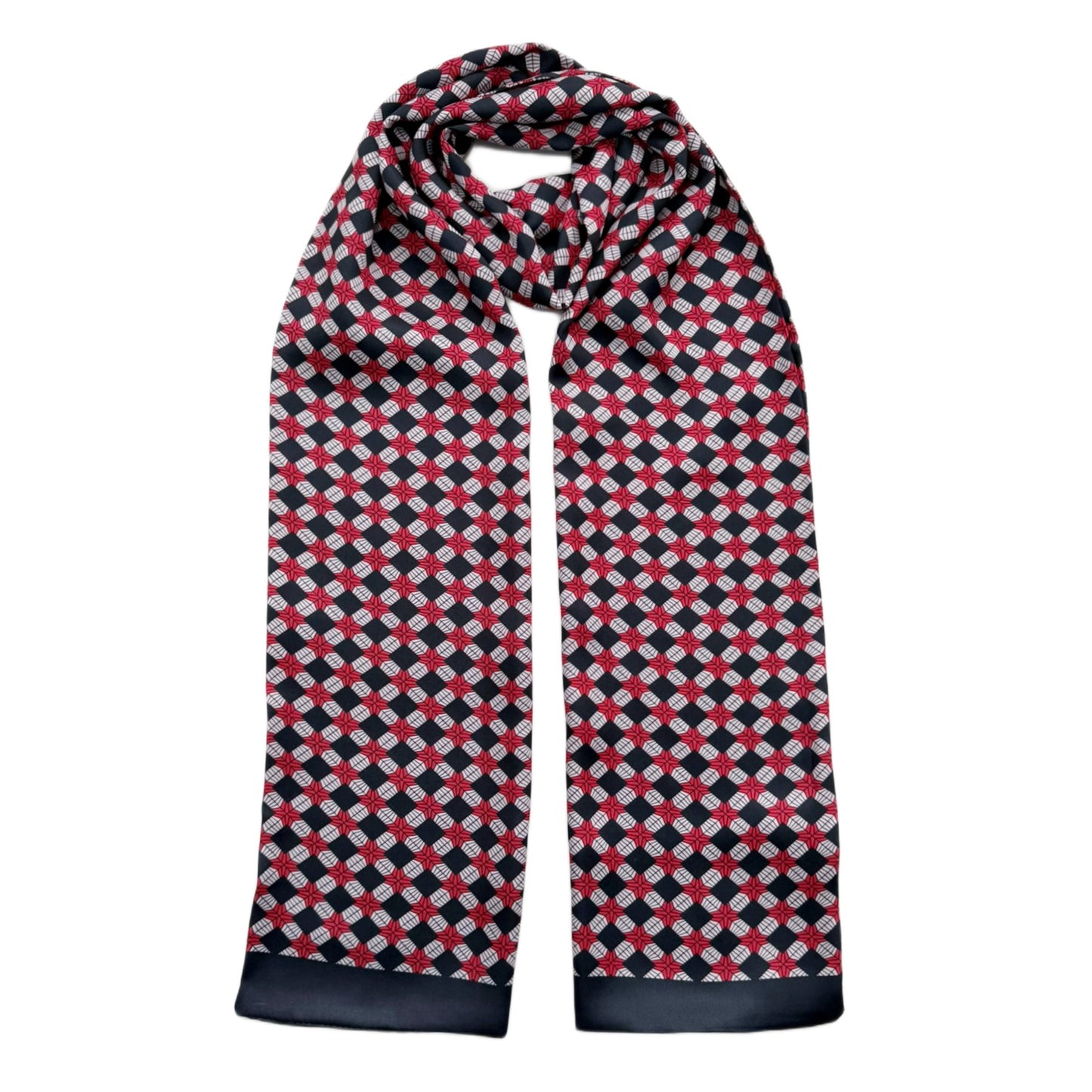 Mens Satin Silk Scarf Charmeuse Style