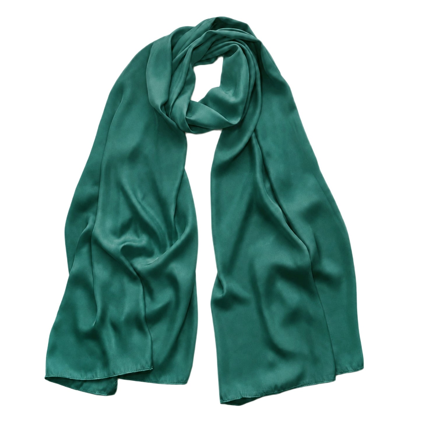 Satin Silk Scarf for Women Plain Silky Scarves 180x70 cm