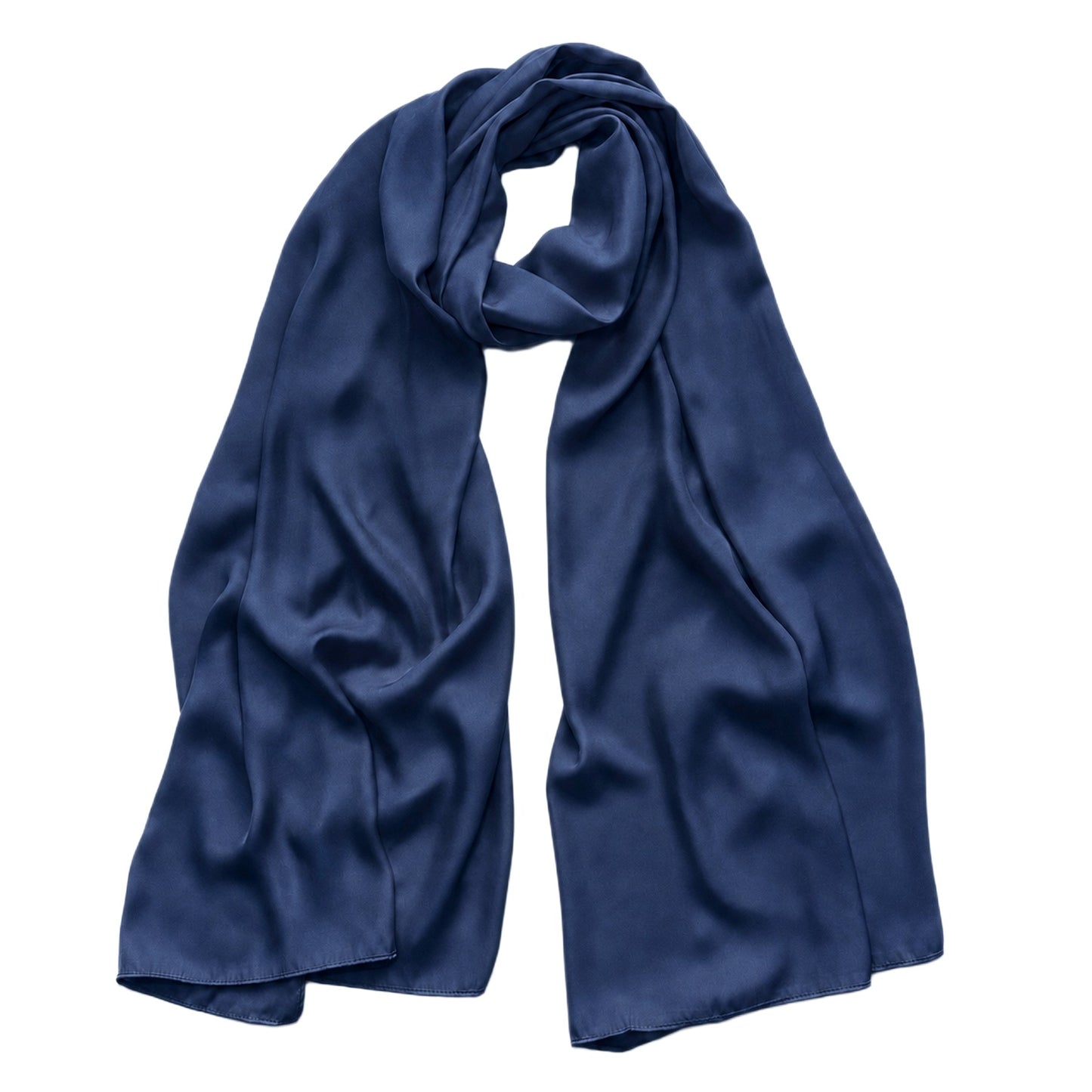 Satin Silk Scarf for Women Plain Silky Scarves 180x70 cm