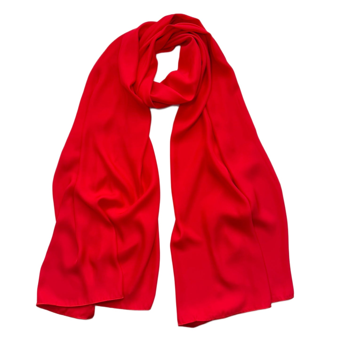 Satin Silk Scarf for Women Plain Silky Scarves 180x70 cm