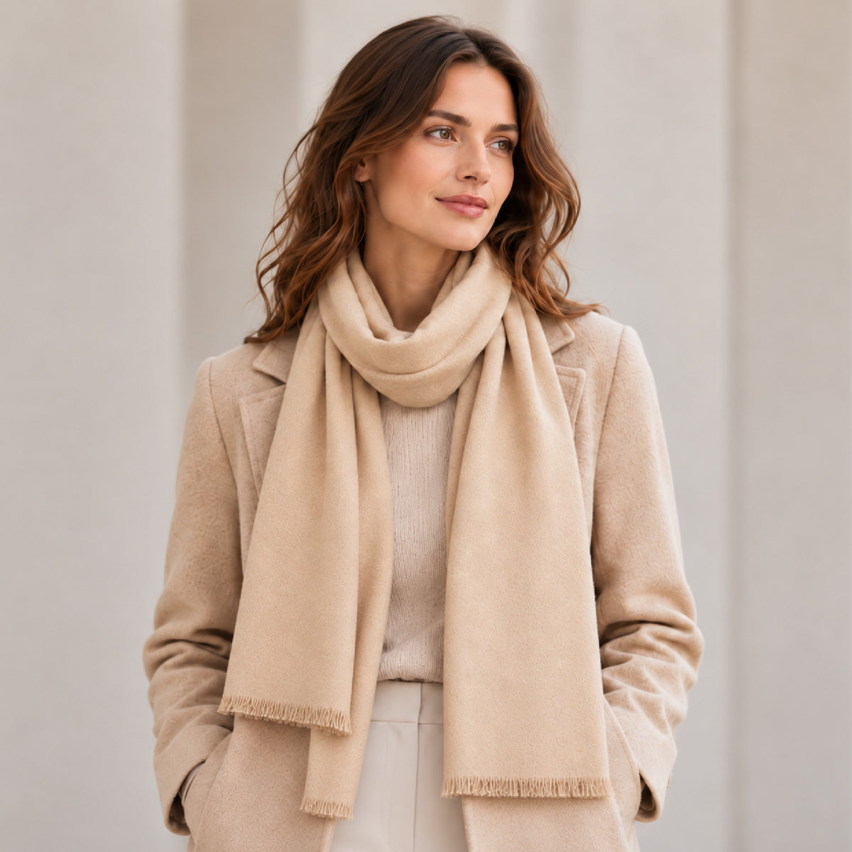 Soft Plain Winter Scarf for Women and Men Warm Neckwear