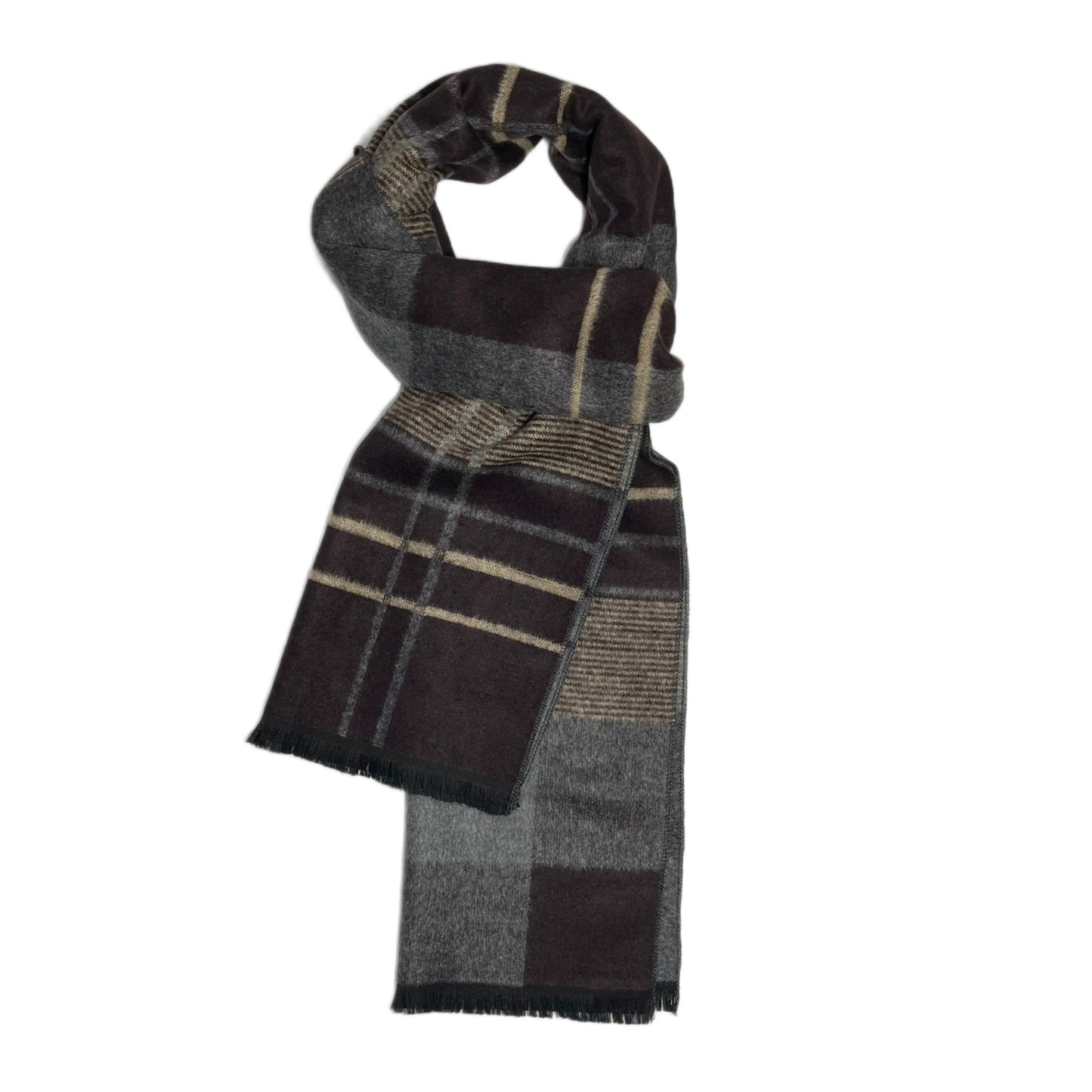 Plaid Winter Scarf for Men & Women Soft Winter Neckwear
