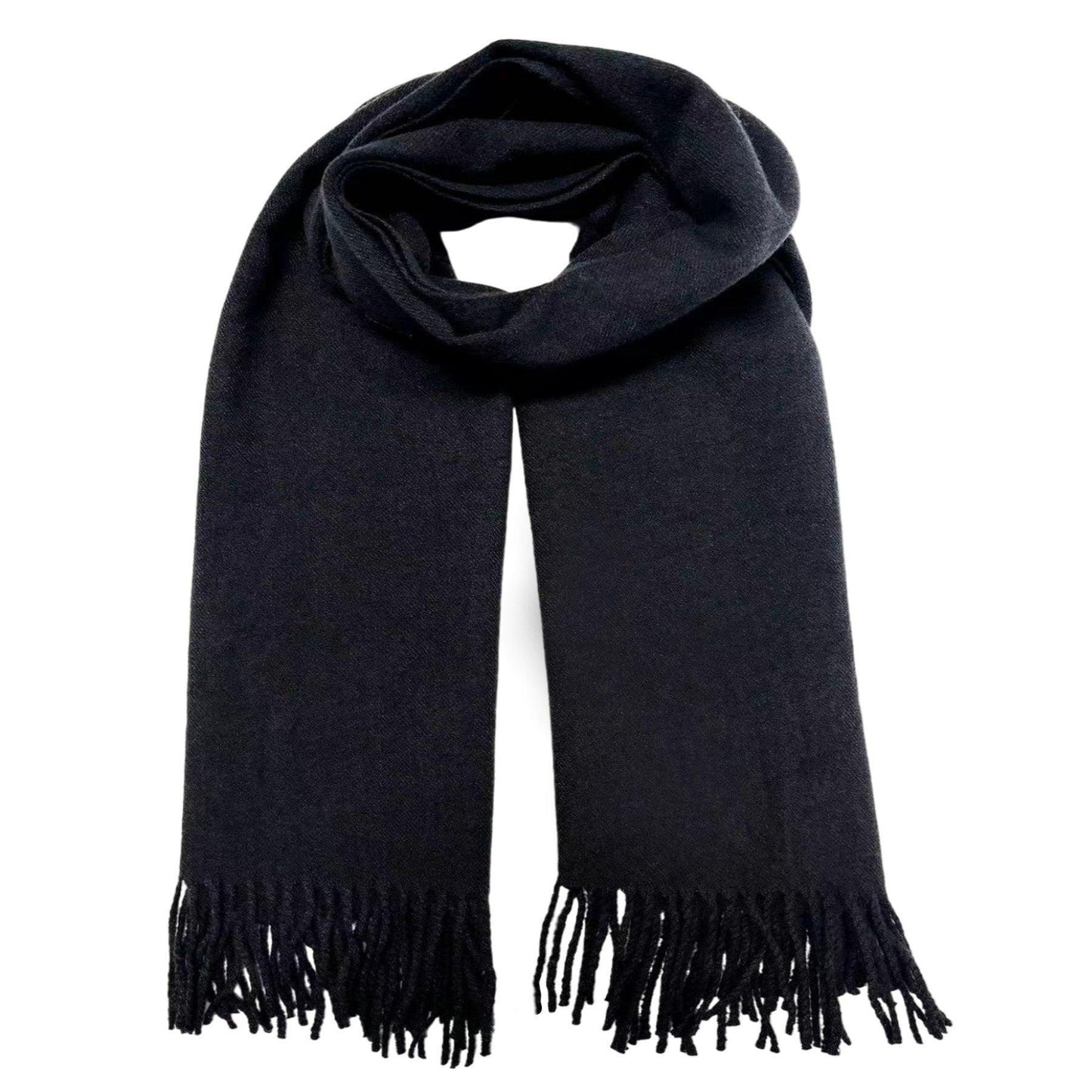 Cashmere feel Scarves Plain Scarf for Women & Men Thick Pashmina Shawl