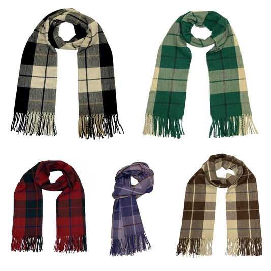 Tartan Scarf Check Plaid Winter Scarves for Women & Men