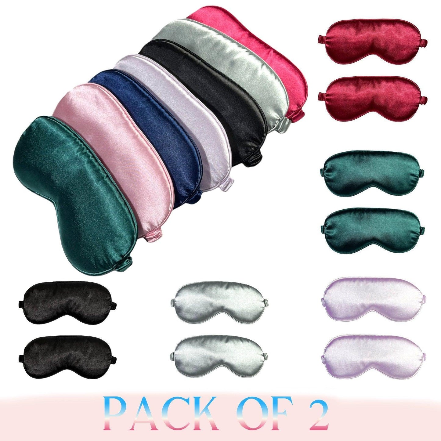Sleep mask with elastic band Pack of 2