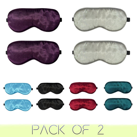 2 pack sleep eye mask with adjustable strap