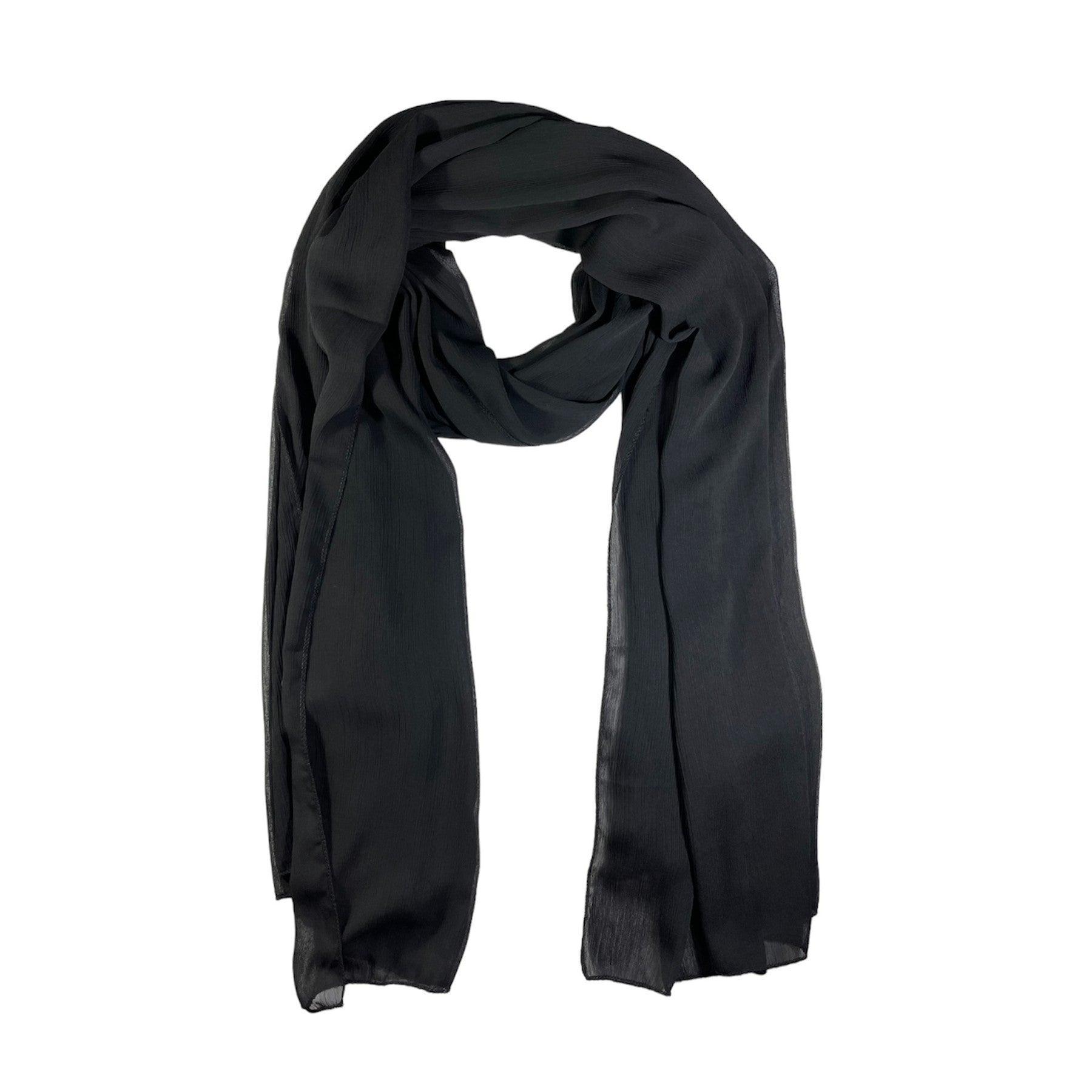 Crepe chiffon scarf 180 x 70 cm by WESTEND CHOICE Scarves & Shawls all scarves, chiffon scarves, crepe chiffon scarves, women